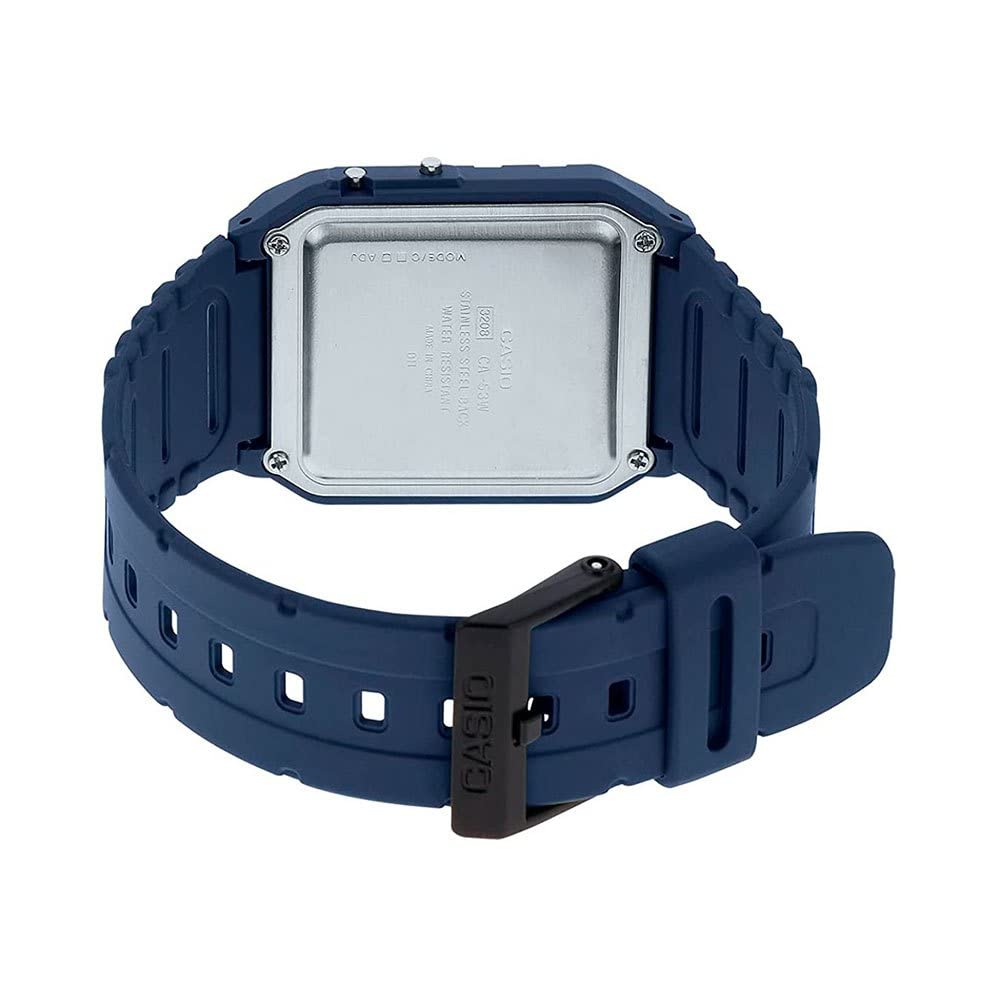 Casio Unisex Digital Dial Stainless Steel Band Watch Blue