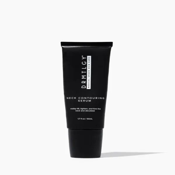 DRMTLGY Neck Contouring Serum - Anti Aging Neck Cream for Skin Tightening and Firming, Sculpt and Define Jawline, Improves Horizontal Neck Lines and Sagging Skin, 1.7 oz