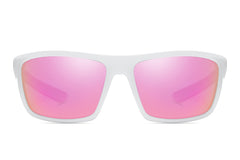 YUKANNA Polarized Sports Sunglasses for Men Women Fishing Running Cycling with UV 400 Protection Sun Glasses - Pink