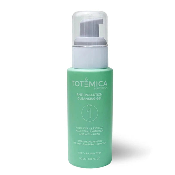 TOTEMICA Facial Cleanser, Gentle Face Cleanser for Sensitive Skin, Aloe Vera Face Wash with Witch Hazel & Panthenol, Cleansing Oil, Vegan Skin Care, Travel Size (1.69 Fl Oz)
