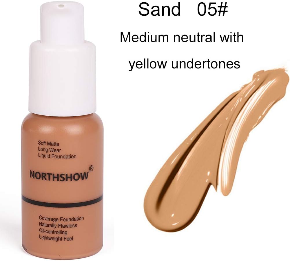 NLLNT Matte Concealer Liquid Foundation Make-up Full Coverage Freckles Acne Scars Long-lasting Waterproof