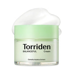 Torriden BALANCEFUL Cream 80ml (2.70 fl.oz.) | Soothing and Nourishing Moisturizer for Oily and Sensitive SKin | 5D CICA, Hydrolyzed Hyaluronic Acid, Panthenol