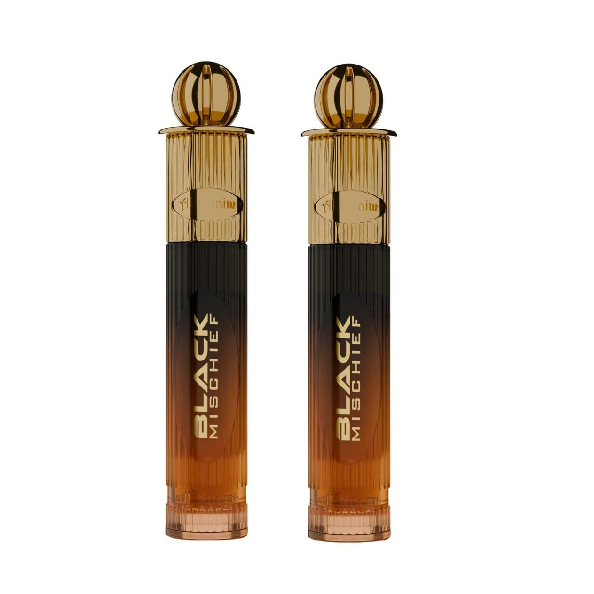 Al-Nuaim Black Mischief Alcohol Free Attar Roll On for Men & Women - Pack of 2 (6ml Each) | Exquisite & Long Lasting Fragrance