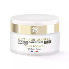 Yves Rocher Complete Anti-Age Global Night Care Face Cream Mature Skin Day Care Routine - 50 ml./1.7 fl.oz