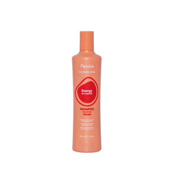 Fanola Energy Hair Detox Shampoo, Scalp Clarifying Shampoo for Women & Men, Formulated with B & E Vitamins for Scalp Care, Purifies & Revitalizes Hair & Skin, Vegan Formula - 350ml