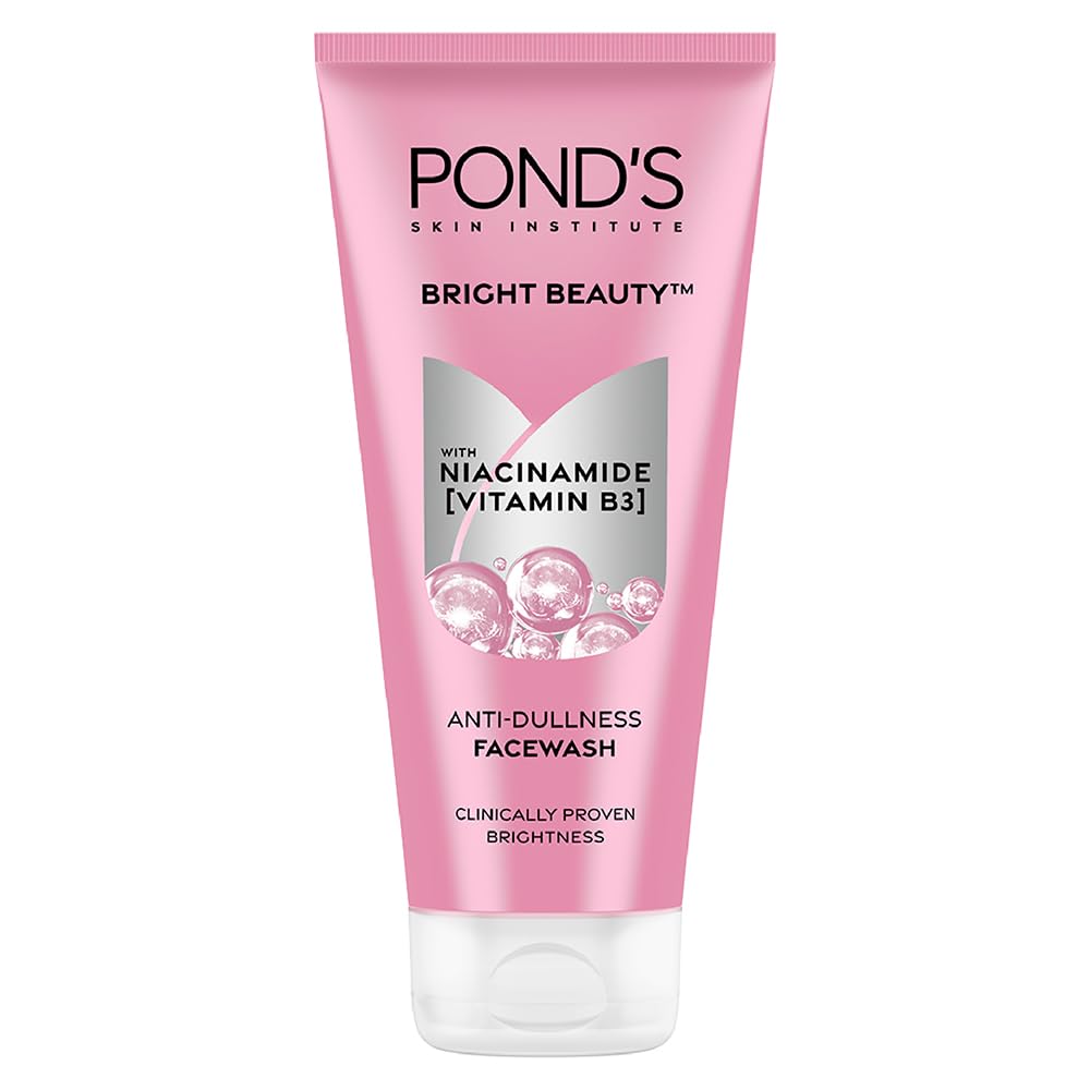 POND'S Bright Beauty Spot-less Glow Face Wash With Vitamins Removes Dead Skin Cells & Dark Spots Double Brightness Action All Skin Types 200g Multi 200 g (Pack of 1)