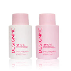 DESIGNME PUFF.ME Hair Volume Shampoo and Conditioner Bundle | Paraben & Sulfate Free Shampoo & Color Conditioner Enriched with Sunflower Seed Oil | Color-Safe Hair Volumizer Set, (10 Fl Oz Each)