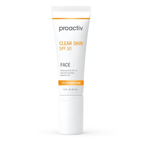 Proactiv Clear Skin Face Sunscreen Moisturizer With SPF 30 - Hydrating SPF Lotion And Sensitive Skin Sunscreen For Oily Skin And Acne-Prone Skin, Oil Free Matte Skincare Sunscreen, 1.5oz