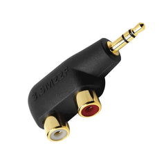 AudioQuest Stereo to 2 x Female RCA Adapter | 3.5mm Male to Dual Female RCA