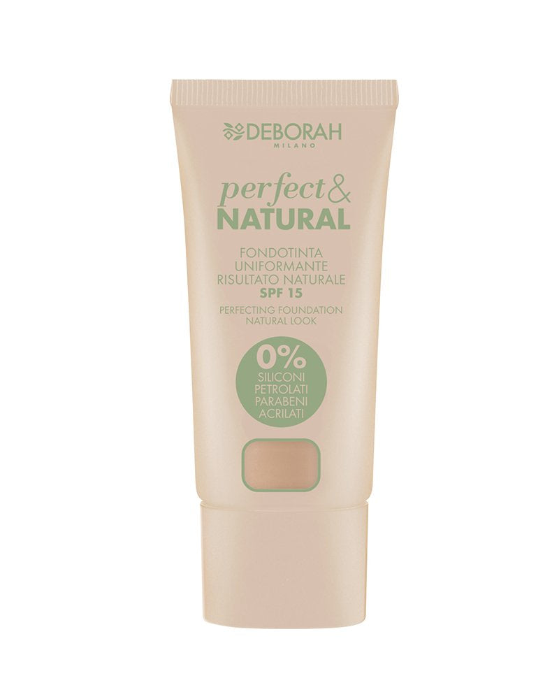 Deborah Milano Perfect and Natural Foundation, 3 Beige, 30ml