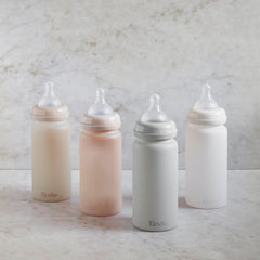 Elodie Details Baby Bottle, Glass Feeding Bottle, Vanilla White