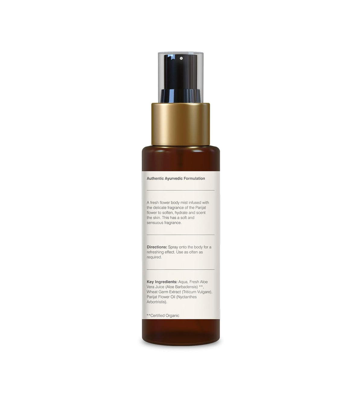 Forest Essentials Travel Size Body Mist Parijat | Natural & Hydrating Body Spray For Men & Women | Luxury Deep Floral Fragrance | 50 ml