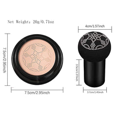 Rsentera 3 in 1 Water Beauty and Air Cc Natural Cream Foundation With Masroom Style Puff