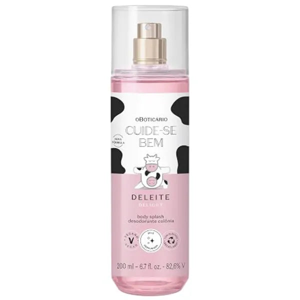 O BOTICARIO Cuide se Bem Delight Women's Perfume Body Splash, 6.7 oz Sweet and refreshing casual fragrance mist. Offers a lighter everyday option compared to heavy concentrated perfumes.