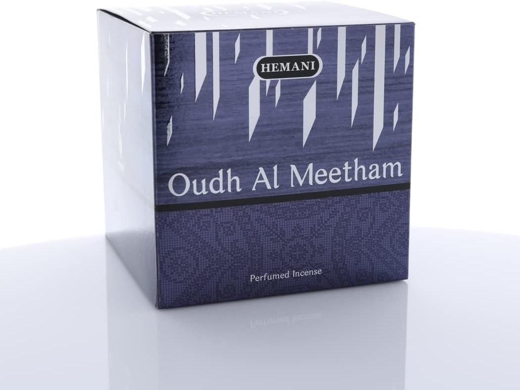 Hemani Oudh Bakhour Meetham Chips Perfume - 100% Natural Charcoal Oud Bakhoor for Room Air Freshener and Long Lasting Home Fragrance