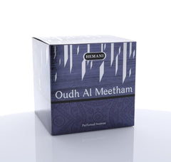 Hemani Oudh Bakhour Meetham Chips Perfume - 100% Natural Charcoal Oud Bakhoor for Room Air Freshener and Long Lasting Home Fragrance