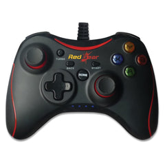 Redgear Pro Series Wired Gamepad - Integrated Force Feedback, Illuminated ABXY Keys, Ergonomically Designed, 1.8m USB Cable for PC