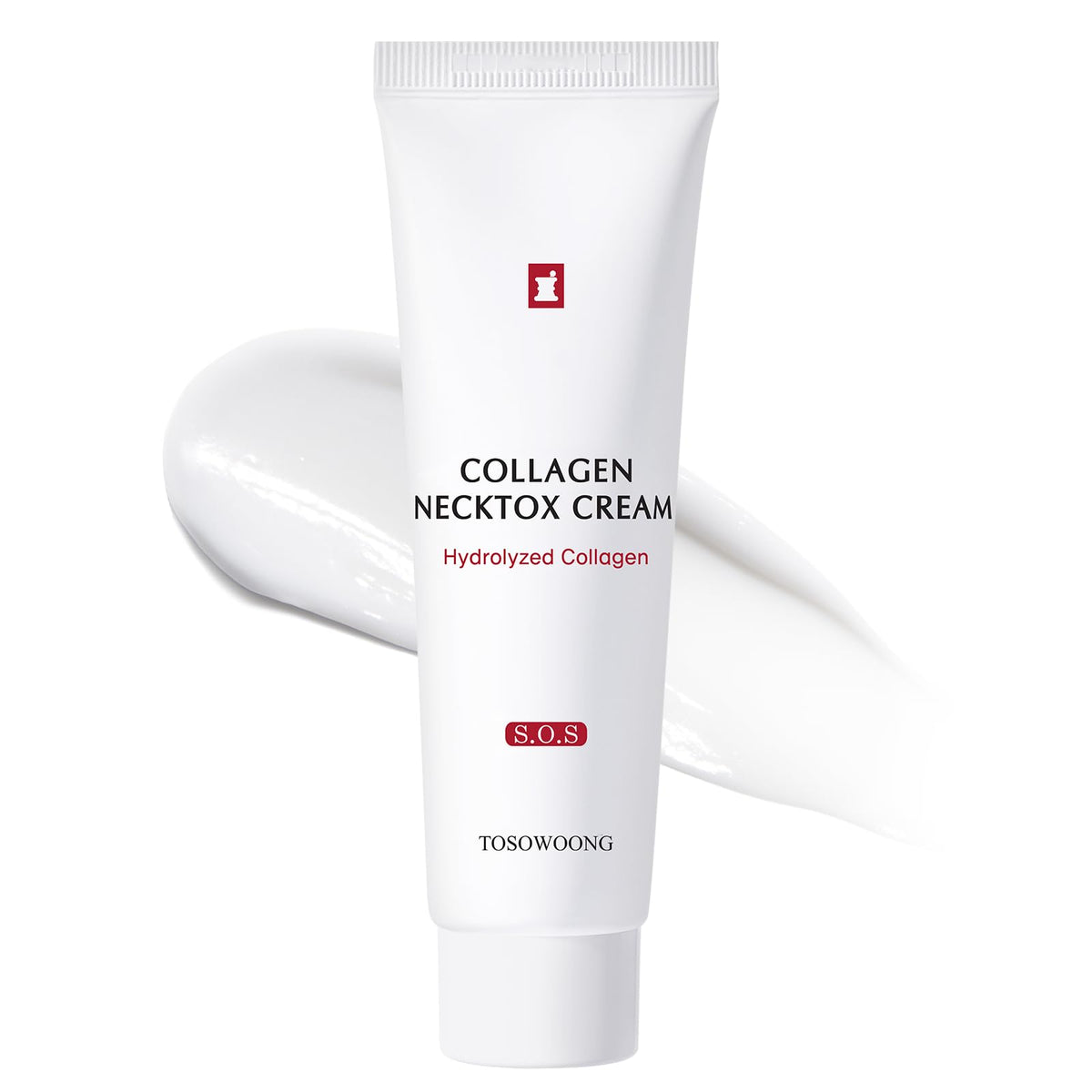 TOSOWOONG Collagen Necktox Cream with Collagen and Hyaluronic Acid for Neck Firming, Anti-aging, Wrinkles and Tightening, Korean Skin Care, 50ml, 1.69 fl. oz
