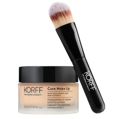 Korff Foundation Cream with Lifting Effect, Medium Coverage with Hyaluronic Acid and Vitamin E, Fondant and Cream, Satin 02 Finish, 30 ml