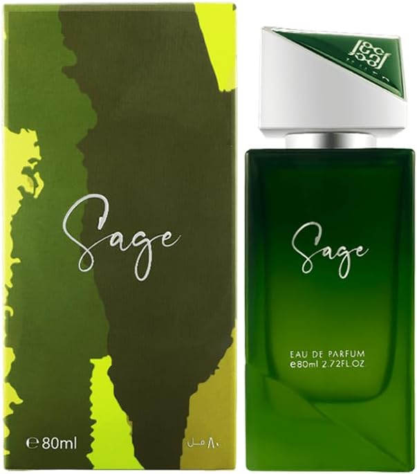 Ahmed Al Maghribi Sage 80ML | Perfumes for men | Perfumes for Women | Long-lastin Perfumes | unisex Perfumes | Orange | Bergamot | Oud Accords | Perfumes