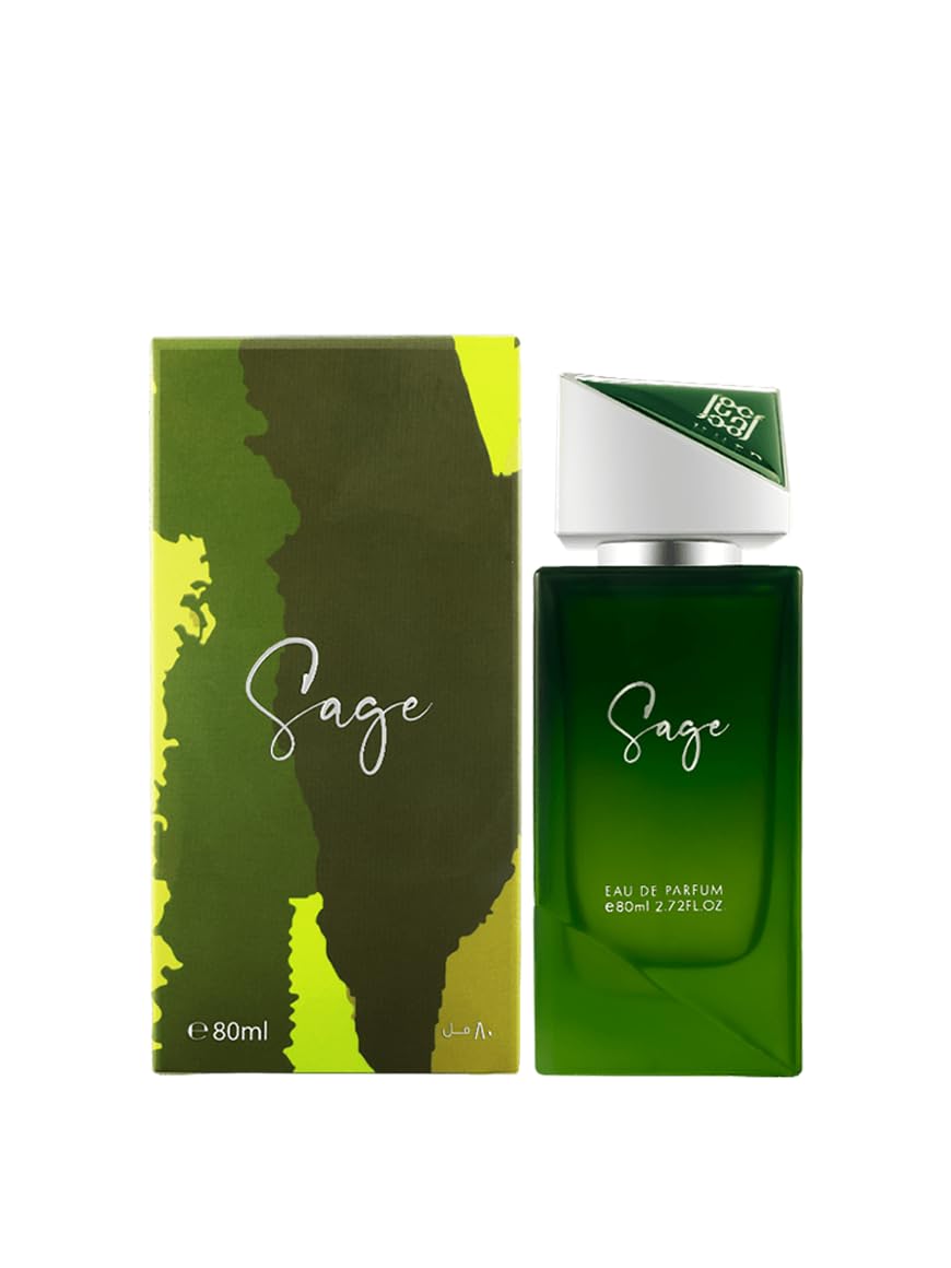 Ahmed Al Maghribi Sage 80ML | Perfumes for men | Perfumes for Women | Long-lastin Perfumes | unisex Perfumes | Orange | Bergamot | Oud Accords | Perfumes