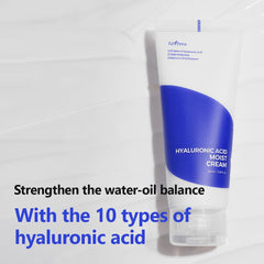 ISNTREE Hyaluronic Acid Moist Cream 2.71 fl.oz.(80ml) Night Cream, Day Cream, Deep Moisturizing, Skin Protection, Nourishing |