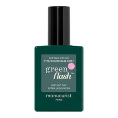 Manucurist Green Flash Vitamin-Enriched Base Coat Gel Nail Polish Base Lasts Up to 12 Days 12 Free  84% Bio Based Ingredients Made in France 15 ml Bottle