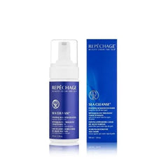 Repechage Sea Cleanse Foaming Seaweed Cleanser Hydrating Soap Free Daily Facial Cleanser for All Skin Types with Seaweeds, AHAs, Soy Protein & Vitamin C Gently Exfoliating Face Wash 5 fl oz