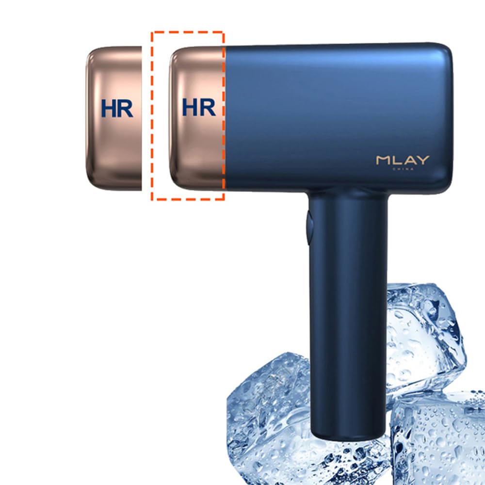 MLAY T14 Hair Removal Device with Ice Cooling Care Function Permanent for Women and Men Hair Removal,500000 Flashes, 5 Energy Levels,Painless Epilator For Face and Body 2*HR Lamps
