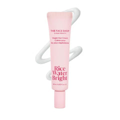 The Face Shop Rice Water Bright Vegan Eye Cream - Eye Cream for Dark Circles - Dark Circles Under Eye Treatment - Under Eye Brightener - Hydrating - Niacinamide - Hyaluronic Acid - Korean Skin Care, 0.67 Fl Oz