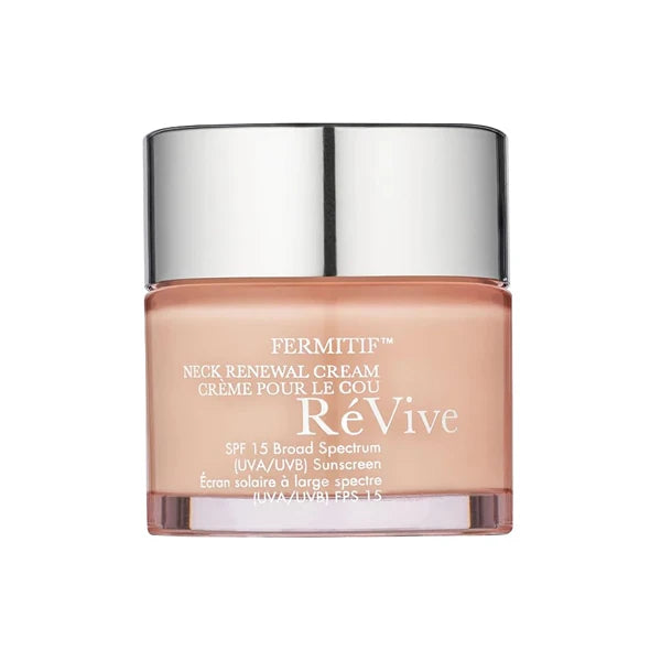 ReVive Fermitif Neck Renewal Cream - Neck and Decolletage Tightening Cream - Broad Spectrum SPF 15 Sunscreen - Anti-Aging, Reduces Fine Lines & Smooths Skin, 2.5 OZ
