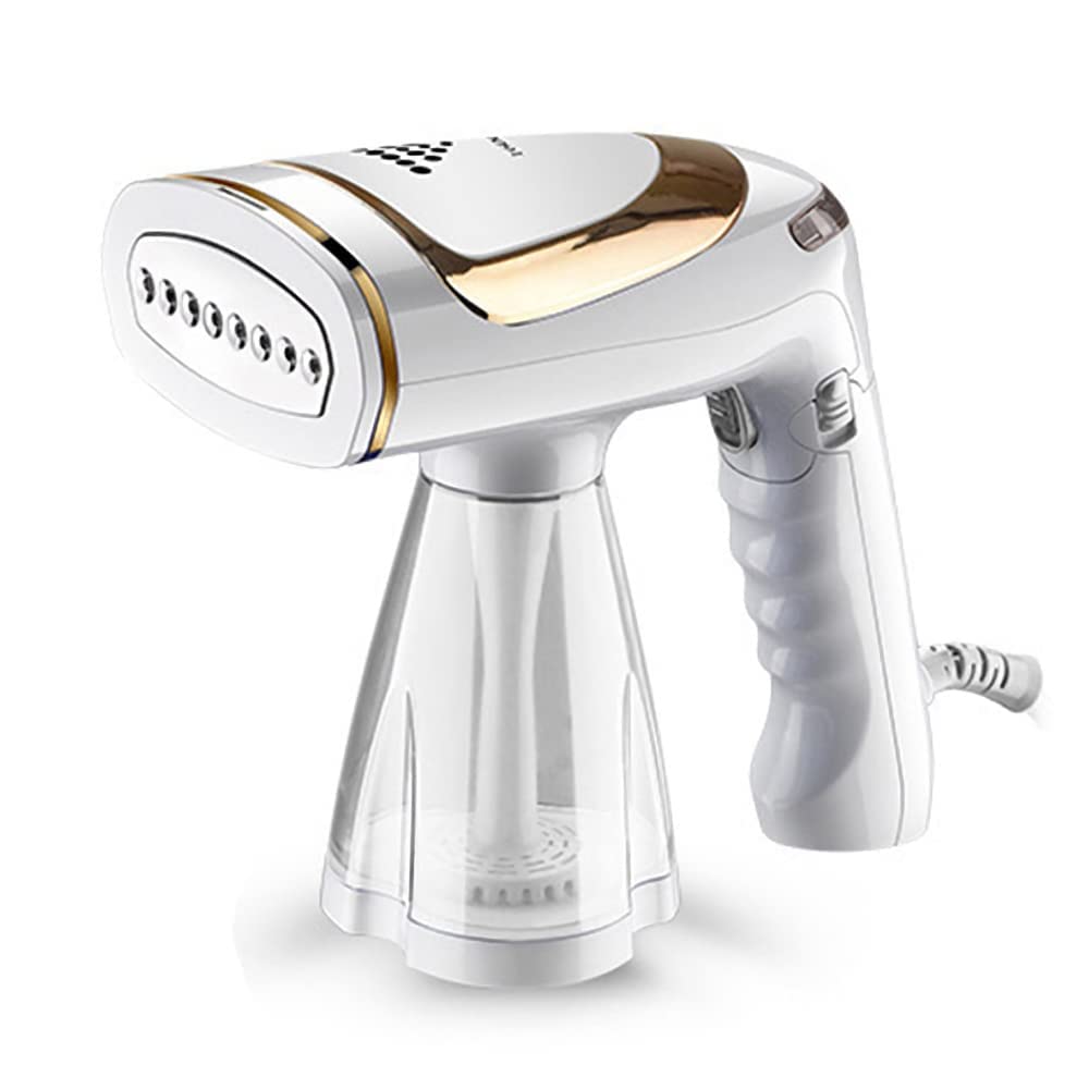 Portable Handheld Garment and Fabric Steamer 1600 Watts,40-Second Fast Heat-up, Auto-Off, Large Detachable Water Tank,2 in 1 Fabric Wrinkle Remover and Clothing Iron, with Lint Brush, and Steam Nozzle