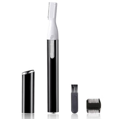 Arabest Electric Eyebrow Trimmer, Facial Hair Remover with Comb No Pulling Sensation Painless, Mini Personal Epilator Eyebrow Razor for Face Chin Peach Puzz Lips Body Arms Legs (Black)