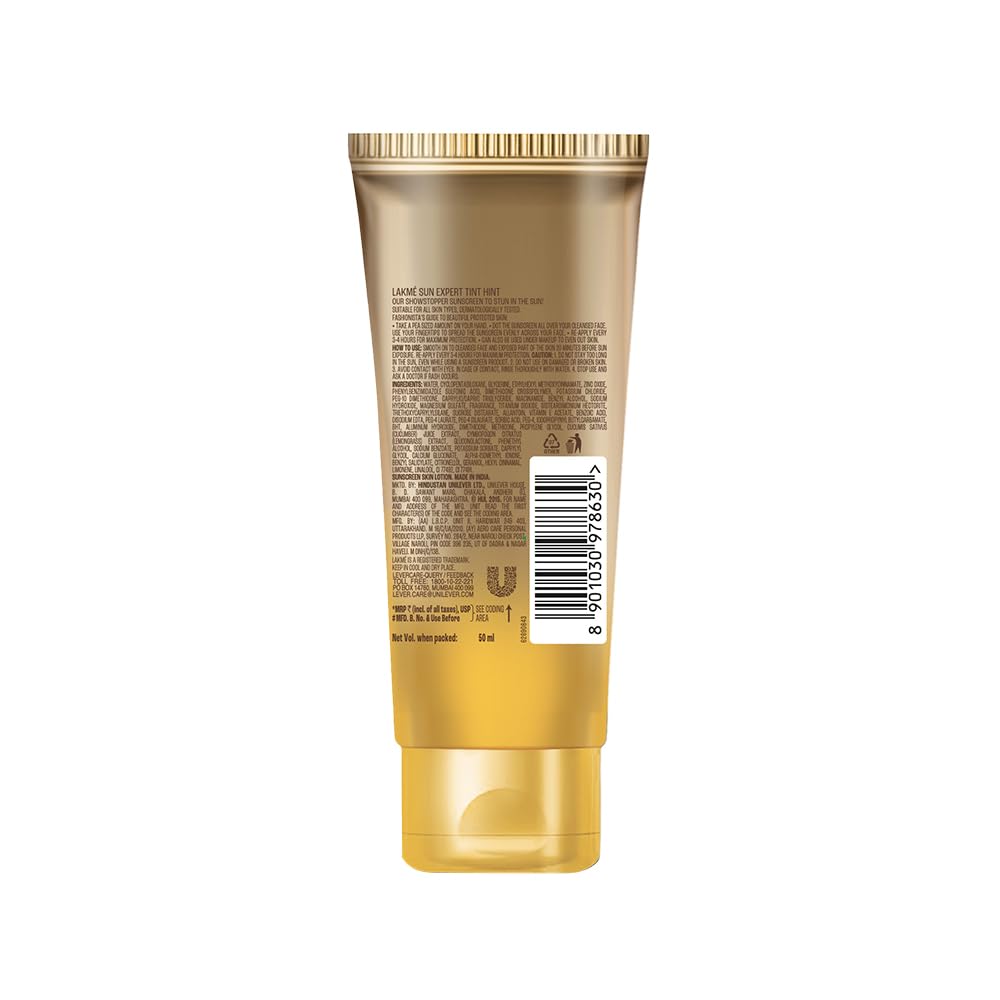 LAKMÉ Sun Expert Tinted Sunscreen 50 SPF, 50 g