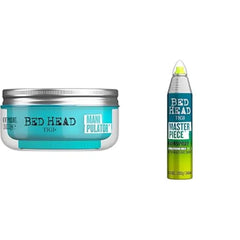 TIGI Bed Head Manipulator texturizing Putty with Firm Hold 2.01 oz & Bed Head Master Piece Hairspray with Extra Strong Hold Unisex Hair Spray 10.3 oz