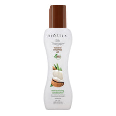 BioSilk Silk Therapy Coconut Oil Moisturizing Conditioner for Unisex, 2.26 ml