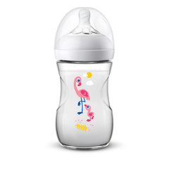 PHILIPS Bottle Petal Decorated Flamingo 260Ml, Avent, Transparent