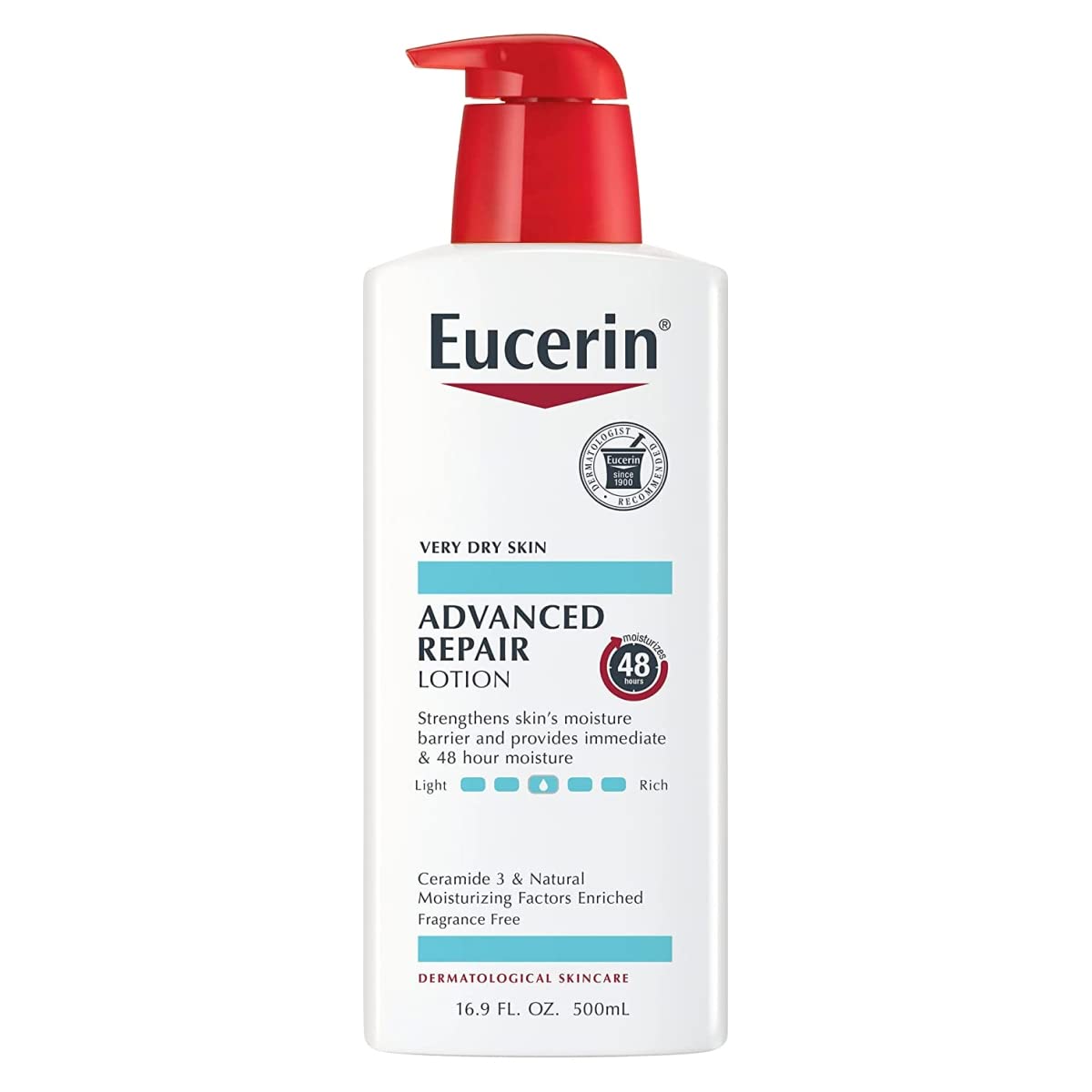 Eucerin Advanced Repair Skin Care Treatment Pack - Body Lotion & Facial Cleanser and Body Wash - 16.9 Oz Bottles (2 Pack)