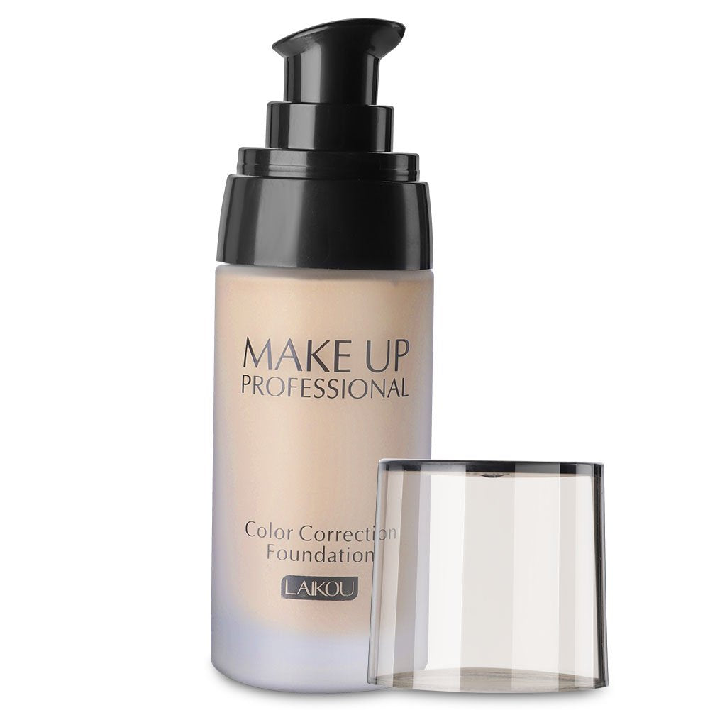 3 Colors Smooth Makeup Base Face Liquid Foundation, Matte Wear Concealer Sun Block Cream, Full Coverage Foundation(#2)