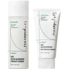 Zipiderm EGF Skin Barrier Deep Moisture Set – Cream Toner + Intensive Cream Moisturizer, Korean Hydrating & Barrier-Repair Duo for Sensitive, Dry & Irritated Skin