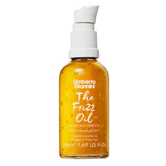 Umberto Giannini Frizz Fix The Frizz Oil, Shine Enhancing Vegan Keratin Bond Repair Hair Oil, Gold - 50ml