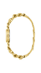 Guess P GLD CS/SUN CHAMP DL/P GLD LOGO BRCT W/CRYS W/ADJT G LINKS