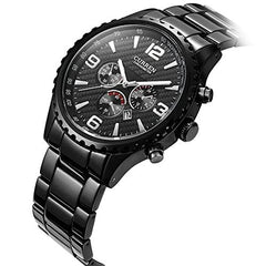 Curren Casual Watch For Men Analog Stainless Steel - 8056 - Black