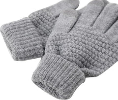 ChicAbode 4-Pairs Winter Gloves for Women, Cold Weather Upgraded Touch Screen Gloves Women, Anti-slip Soft Elastic Thermal Knit Warm Winter Gloves, Womens Warm Fleece Lined Knit Gloves