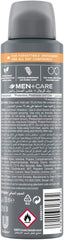 DOVE MEN + CARE Antiperspirant Deodorant Spray, Sandalwood & Amber, Plant-Based Moisturizer, Triple Defense Technology, 72H Protection, 150ml