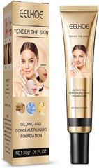 True Match Liquid Foundation, Liquid Foundation Full Coverage Base Cream Concealer Makeup Waterproof Long Lasting Liquid Foundation