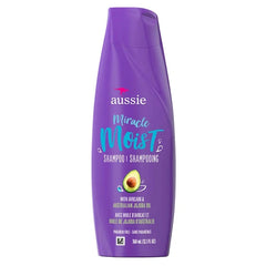 Aussie Miracle Moist Shampoo 12.1 Ounce With Avocado & Jojoba Oil (360ml) (6 Pack)