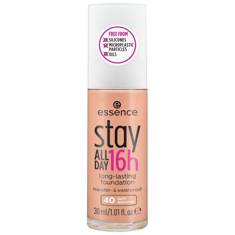 Essence Stay All Day 16 Hours Long Lasting Foundation 30 ml, 40 Soft Almond