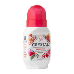 Crystal Essence Mineral Deodorant Roll-On, Pomegranate, 2.25 fl oz (Pack of 12)