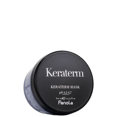 Fanola Keraterm Deep Conditioning Hair Mask - Keratin Hair Treatment for Frizz Control, Detangling & Hydrating Ideal for Straightened & Chemically Treated Strands, Lightweight Formula - 300 ml
